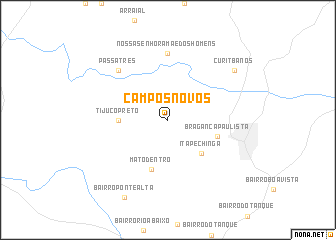 map of Campos Novos