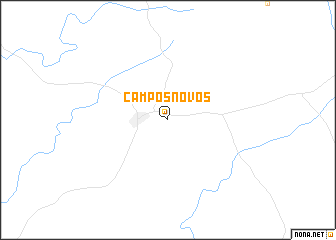 map of Campos Novos
