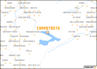 map of Campotosto