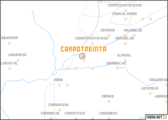 map of Campo Treinta