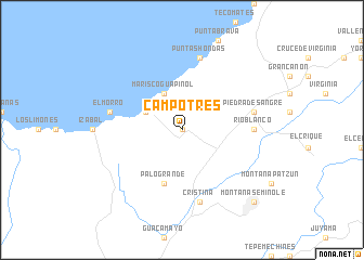 map of Campo Tres