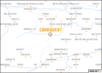 map of Campoussy