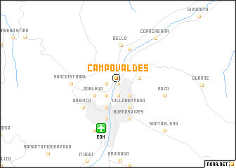 map of Campo Valdés