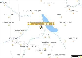 map of Campo Veintitres