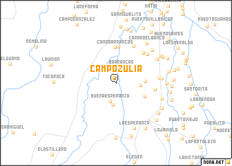 map of Campo Zulia