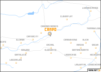 map of Campo