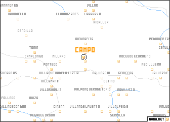 map of Campo