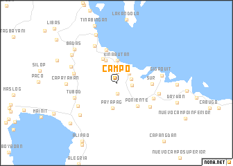 map of Campo