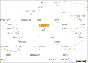 map of Campo