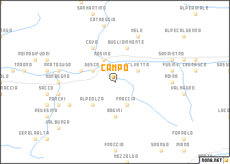 map of Campo