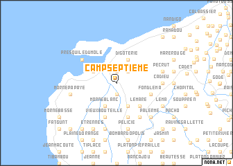 map of Camp Septième