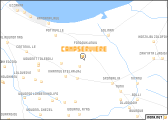 map of Camp Servière