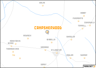 map of Camp Sherwood