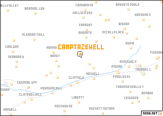 map of Camp Tazewell