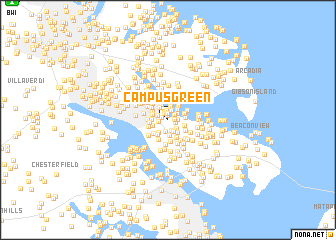 map of Campus Green