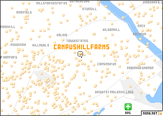 map of Campus Hill Farms