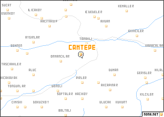 map of Çamtepe