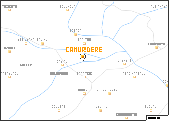 map of Çamurdere