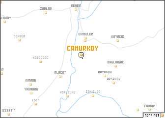 map of Çamurköy