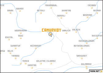 map of Çamurköy