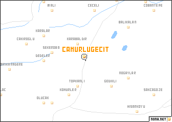 map of Çamurlugeçit