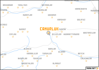 map of Çamurluk