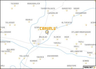 map of Çamurlu