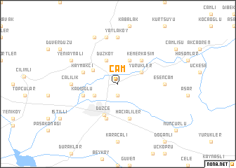 map of Çam