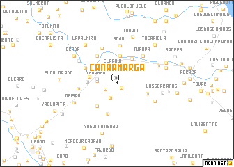 map of Caña Amarga