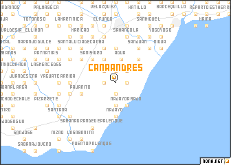 map of Caña Andrés