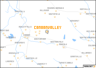 map of Canaan Valley