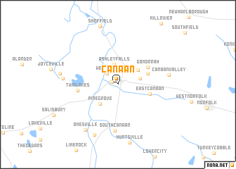 map of Canaan