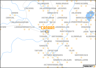 map of Canaán