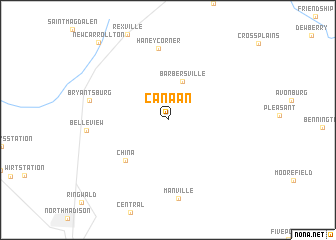 map of Canaan