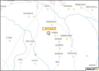 map of Canaan