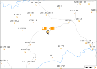 map of Canaan