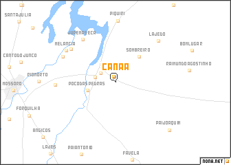 map of Canaã