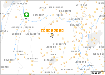 map of Caña Brava