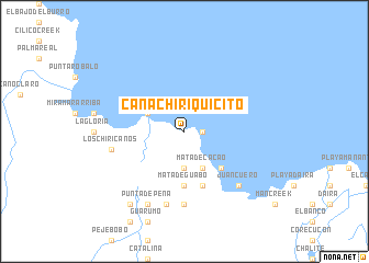map of Caña Chiriquicito