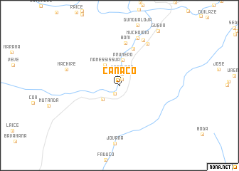 map of Canaco