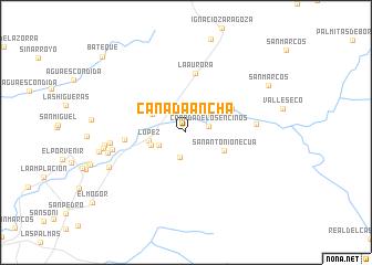 map of Cañada Ancha