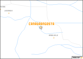 map of Cañada Angosta