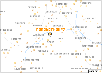 map of Cañada Chávez