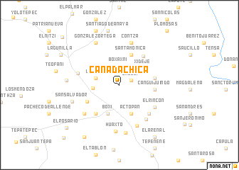 map of Cañada Chica