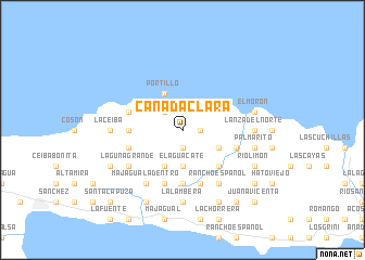 map of Cañada Clara