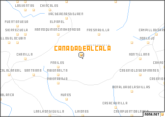 map of Cañada de Alcalá