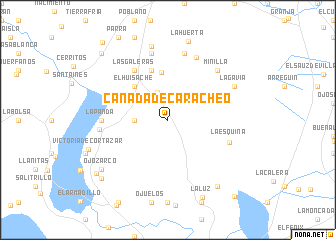 map of Cañada de Caracheo