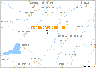 map of Cañada de la Palma