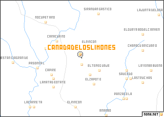 map of Cañada de los Limones