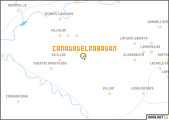 map of Cañada del Rabadán